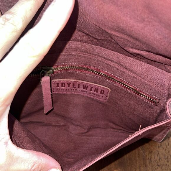 Idyllwind Miranda Lambert Mauve Studded Leather Crossbody Shoulder Bag Purse - Picture 5 of 11